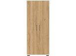 Aktenschrank GERMANIA "Profi 3.0", weiß (weiß, grandson, eiche, nachbildung), B:80cm H:200cm T:40cm, Holzwerkstoff, Schränke, Aktenschrank, erhältlich in zwei Höhen