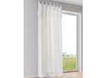 Gardine HEINE HOME Gr. 4, weiß, B:130cm H:245cm, Polyester, Gardinen, Gardine
