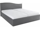 Polsterbett, grau, B:192cm L:210cm, Bezug Bett: Kunstleder;Bonnell-Federkernmatratze: 51% Polypropylen, 39% Polyester und 10% Baumwolle;Kaltschaummatratze: 100% Polyester, Bezug abnehm- und waschbar bis 60C, WESTFALIA SCHLAFKOMFORT, Betten, Polsterbett, inkl. Bettkasten bei Ausführung mit Matratze