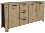 Sideboard BYLIVING "Faro", artisan eiche, B:160cm H:84cm T:40cm, Sideboards, Sideboard, moderne Kommode in verschiedenen Farben verfügbar, 160cm.