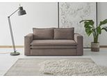 2-Sitzer HOME AFFAIRE "PIAGGE", braun (hellbraun), B:180cm H:83cm T:91cm, Sofas, 2-Sitzer, Hochwertiger Cord mit weicher Velours-Struktur