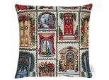 Dekokissen APELT "3715", bunt (bunt, gemustert), B:40cm L:40cm, Baumwolle, Polyester, Dekokissen_Sitzkissen_Kissenhüllen, Dekokissen