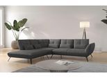 Ecksofa OTTO HOME "Mikado L-Form", grau, B:297cm H:88cm T:245cm, 100% Polyester, Sofas, Ecksofa, inkl. Sitztiefenverstellung und Armteilverstellung