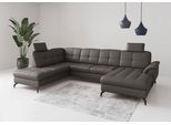 Wohnlandschaft SIT & MORE "Zora", mocca, T:212cm, Sofas, Wohnlandschaft
