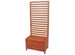 Gartenbank GARDEN PLEASURE "CONCORD", braun (braun, holzoptik), B:45cm H:180cm T:76cm, Holz, Sitzbänke, Gartenbank