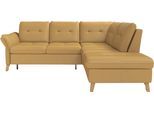 Ecksofa SIT & MORE "Göteborg", gelb (curry), B:250cm H:90cm T:226cm, Sofas, Ecksofa, inkl. Sitztiefenverstellung, wahlweise mit Bettfunktion & Bettkasten