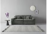 2-Sitzer HOME AFFAIRE "Skara", grau, B:220cm H:86cm T:100cm, 100% Polyester, Sofas, 2-Sitzer, Lounge-Sofa mit Federkernpolsterung, in vielen Bezugsvarianten