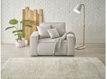 Loveseat OTTO HOME "FINNLEY, XXL-Sessel, Lesesessel, trendige Stoffe, inkl. Zierkissen", silber (silbergrau), B:120cm H:85cm T:86cm, Bezugstoff 100% PES ;Atmungsaktives Gewebe ;Easy Clean ;Gramatur 340g/qm +/- 5%, Sessel, Loveseat, verfügbar in den Stoffqualitäten Bouclé, Struktur fein und Mega Cord