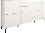 Kommode BORCHARDT MÖBEL "Haama", weiß (weiß matt), B:166cm H:80cm T:35cm, Holzwerkstoff, Sideboards, Kommode, Breite 166 cm