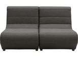 2-Sitzer DOMO COLLECTION "Soleil, pflegeleichter und wetterfester Bezug", grau (anthrazit), B:146cm H:80cm T:102cm, 100% solution dyed Acryl, Sofas, 2-Sitzer, Outdoor, besonderes Design und Formgebung, individuell erweiterbar