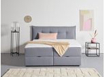 Boxbett HOME AFFAIRE "Kederleicht", grau, B:195cm L:213cm, Komplettbetten, Boxbett, inklusive Bettkasten & Topper, in 4 Breiten und 2 Härtegraden