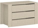 Schubladeneinsatz OTTO HOME "Onyx, für die Fachbreite 88cm", beige (beige matt stoffdekor), B:88cm H:57cm T:45cm, Holzwerkstoff, Schubladeneinsätze, Schubladeneinsatz, 3 Schubladen mit Soft Close Funktion