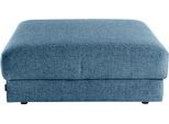 Sofa-Mittelelement HOME AFFAIRE "Bloomfield Mega Hocker in 2 Größen", blau (tepestry), B:109cm H:43cm T:114cm, 100% Polyester, Polsterelemente, Sofa-Mittelelement, passende Erweiterung zur Serie "Bloomfield", als Mittelelement passend