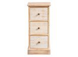 Kommode HEINE HOME, beige (natur, weiß), B:29cm H:63cm T:25cm, MDF, Sideboards, Kommode