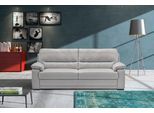 2,5-Sitzer EGOITALIANO "Doris, modernes Designersofa, Ledersofa mit erstklassiger Sitzqualität", grau (stone), B:192cm H:90cm T:93cm, Leder »BULL« (echtes Rindsleder). Geschliffenes, pigmentiertes und behandeltes Rindsleder mit einer Dicke von 1, 3-1, 5 mm. Dieses Leder zeigt eine ziemlich weiche Hand mit einem halb undurchsichtigen Aussehen. Es handelt sich um ein geschütztes Leder. Eine leichte