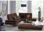 Ecksofa W.SCHILLIG "broadway, Designsofa, mit tollem Sitzkomfort, L-Form", braun (chocolate s37), B:284cm H:94cm T:224cm, Stoff S37 (100% Polyester): Luxus-Microfaser in Lederoptik, Sofas, Ecksofa, Sitztiefenverstellung, Kopfteil- & Seitenteilverstellung, Breite 284cm