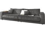 Big-Sofa 3C CANDY "Enisa II", grau, B:290cm H:86cm T:127cm, 85% Polyester, 15% Viskose, Sofas, Big-Sofa, incl. 1 Flatterkissen, Wahlweise mit Flecken-Schutz-Bezug Easy care