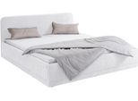 Polsterbett, weiß, B:210cm L:210cm, Bezug Bett: wahlweise Microfaser (100% Polyester), Strukturstoff (77% Polyester, 23% Viskose) oder Kunstleder;Bonnell-Federkernmatratze: Mischgewebe (51% Polyprophlen, 39% Polyester, 10% Baumwolle);Kaltschaummatratze: Frottee (100% Polyester), Bezug abnehm- und waschbar bis 60C, WESTFALIA SCHLAFKOMFORT, Betten, Polsterbett, inkl. Bettkasten bei Ausführung mit Ma