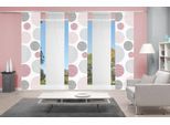 Schiebegardine VISION S "5ER SET BORDEN" Gr. 1, rosa (rosé), B:60cm H:260cm, Polyester, Gardinen, Schiebegardine, HxB: 260x60, Schiebevorhang 5er Set Digitaldruck