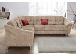 Ecksofa SIT & MORE "Salsa L-Form", beige, B:264cm H:86cm T:244cm, Bedruckte Microfaser (100% Polyester);Luxus-Microfaser ALTARA NUBUCK (100% Polyester);Struktur (100% Polypropylen), Sofas, Ecksofa, mit Federkern, wahlweise mit Bettfunktion