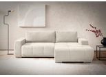 Ecksofa HOME AFFAIRE "Bolero L-Form", beige (nature), B:241cm H:66cm T:165cm, 96% POLYESTER (PES)/4% POLYAMID(PA), Sofas, Ecksofa, wahlweise mit Bettfunktion & Bettkasten