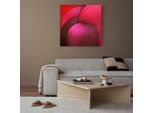 XXL-Wandbild QUEENCE "Akustikbild Abstrakt Rot", farbe bild(er): rot, B:120cm H:120cm T:2,5cm, Polyester, Bilder, XXL-Wandbild, Einfache Akustiklösung ohne Baumaßnahme, Schalldämmung, Paneele