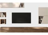 Wohnwand HOME AFFAIRE "Infinity, 6tlg. Breite 276 cm, moderne Mediawand", braun (cashmere, mercure nb holzstruktur), B:276cm H:210cm T:30cm, Kastenmöbel-Sets, Wohnwand, (2x Lowboard hängend, 2x Hängewürfel, Hängeschrank, Würfelregal Set)