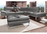 Ecksofa CALIA ITALIA "Dave, italienisches Designsofa mit erstklassigem Sitzkomfort, L-Form", grau, B:297cm H:87cm T:97cm, NaturLeder Sorrento;Leder Bull, Sofas, Ecksofa, mit tollen Lederbezügen