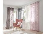 Gardine HEINE HOME Gr. 3, lila (mauve), B:140cm H:225cm, Polyester, Viskose, Gardinen, Gardine