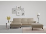 Ecksofa SIT & MORE "Fashion L-Form", beige, B:253cm H:84cm T:165cm, Sofas, Ecksofa, wahlweise mit Kopfteilverstellung und Vorziehsitz, motorisch