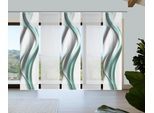 Schiebegardine VISION S "CARA", mint, B:60cm H:260cm, Polyester, Gardinen, Schiebegardine, Schiebevorhang,Bambusoptik,Digitaldruck,SET