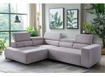 Ecksofa EXXPO - SOFA FASHION "VITTORIO mit Komfortfunktionen, bequem und modern, Cord, L-Form", braun, B:308cm H:73cm T:203cm, Sofas, Ecksofa, inkl. Kopfteil- und Sitztiefenverstellung, wahlweise mit Bettfunktion