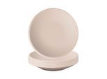 Schale VILLEROY & BOCH "Schalen flach NewMoon ø 25 cm 6er Set beige", beige, L:25cm, Schüsseln, Schale