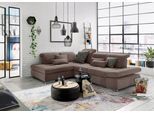Ecksofa "SO 4100 mit komfortablen Federkern und Kopfteilverstellung", grau (taupe 710), B:291cm H:80cm T:226cm, SET ONE BY MUSTERRING, Sofas, Ecksofa, N-Gr