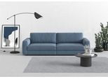Big-Sofa TRENDMANUFAKTUR "Bourbon, Designsofa, Mega Sofa mit tollem Sitzkomfort, Breite 264cm", blau (blau horizon), B:264cm H:84cm T:111cm, 100% Polyester, Sofas, Big-Sofa, mit extra hohem Sitzkomfort, in trendigem Cord Bezug erhältlich