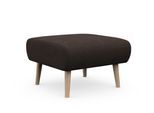 Polsterhocker HOME AFFAIRE "Swift", braun (dunkelbraun), B:75cm H:44cm T:68cm, 100% Polyester, Hocker, Polsterhocker, passend zur Serie "Swift", B/T/H: 75/68/44 cm