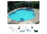 Achtformpool MY POOL BWT "LAGOON 3", weiß, B:360cm H:150cm L:625cm, Schwimmbecken, Achtformpool, BxLxH: 320x525x150 cm
