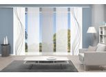 Schiebegardine VISION S "5ER SET HEIGHTS" Gr. 1, grau, B:60cm H:260cm, Polyester, Gardinen, Schiebegardine, HxB: 260x60, Schiebevorhang 5er Set Digitaldruck