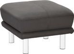 Hocker TRENDMANUFAKTUR "Cecilia II, modern und elegant, B/T 66/66cm", grau (stone), B:66cm H:44cm T:66cm, Struktur fein (100% Polyester);Microfaser Vintage (100% Polyester);Struktur (100% Polyester), Hocker, Hocker