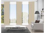 Schiebegardine VISION S "PIVE 5er SET" Gr. 1, beige (sand), B:60cm H:260cm, Polyester, Gardinen, Schiebegardine, Schiebevorhang Digidruck 5er Set PIVE
