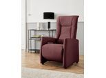 TV-Sessel SIT & MORE "Melissa", rot (bordeaux), B:71cm, 98% Polyester 2% Polyamid, Sessel, TV-Sessel, wahlweise elektrisch oder manuell verstellbar, optional Aufstehhilfe