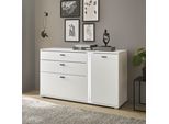 Sideboard HOME AFFAIRE "LONG ISLAND", weiß, B:150cm H:86cm T:42cm, Holzwerkstoff, Sideboards, Sideboard, in moderner Trendfarbe,inklusive senkrechter Beleuchtung,Breite 150 cm