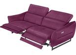 2,5-Sitzer EGOITALIANO "Dafne, elegantes Designsofa mit hohem Sitzkomfort", pink (fuchsia), B:208cm H:97cm T:108cm, Sofas, 2 5-Sitzer, mit und ohne elektrischer Relaxfunktion, Kopfteile manuell verstellbar