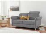 2,5-Sitzer SIT & MORE "Darwin", grau, B:179cm T:96cm, Sofas, 2 5-Sitzer, inklusive Federkern, wahlweise mit Kopfteilverstellung