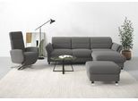 Ecksofa SIT & MORE "Grenoble L-Form mit Federkern", grau, B:251cm H:85cm T:161cm, Sofas, Ecksofa, wahlweise mit Bettfunktion, Bettkasten, Arm- und Kopfteilverstellung