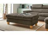 Hocker EXXPO - SOFA FASHION "Enya Bankhocker mit Staufach unter der Sitzfläche", grau (pine grau), B:136cm H:45cm T:70cm, Hocker, Hocker, schöne Detailverarbeitung