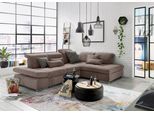 Ecksofa "SO 4100 mit komfortablen Federkern und Kopfteilverstellung", grau (taupe 710), B:291cm H:80cm T:226cm, SET ONE BY MUSTERRING, Sofas, Ecksofa, wahlweise mit Bettfunktion und Sitztiefenverstellung, L-Form