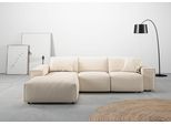 Ecksofa HOME AFFAIRE "Glimminge L-Form auch in Breitcord, Feincord + Easy care-Bezug", beige (natur), B:264cm H:71cm T:191cm, 100% Polyester, Sofas, Ecksofa, Breite 264, Zierkissen
