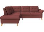 Ecksofa SIT & MORE "Göteborg", rot (merlot), B:250cm H:90cm T:226cm, Sofas, Ecksofa, inkl. Sitztiefenverstellung, wahlweise mit Bettfunktion & Bettkasten