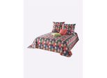 Tagesdecke HEINE HOME Gr. 5, bunt (rot, bunt), B:270cm L:210cm, 100% Polyester, Tagesdecken, Tagesdecke